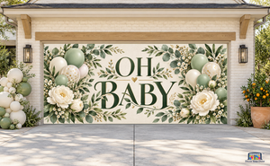 Oh Baby Botanical Garage Door Cover