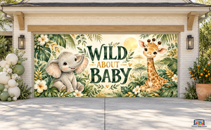 Wild About Baby Garage Door Cover