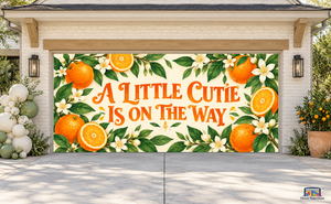 A Little Cutie Is On The Way Garage Door Cover