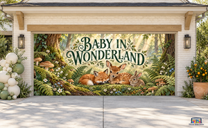 Baby In Wonderland Garage Door Cover