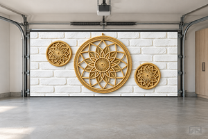 Boho Mandala Weave | Interior Garage Door Cover