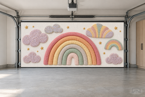Boho Rainbow Dreams | Interior Garage Door Cover