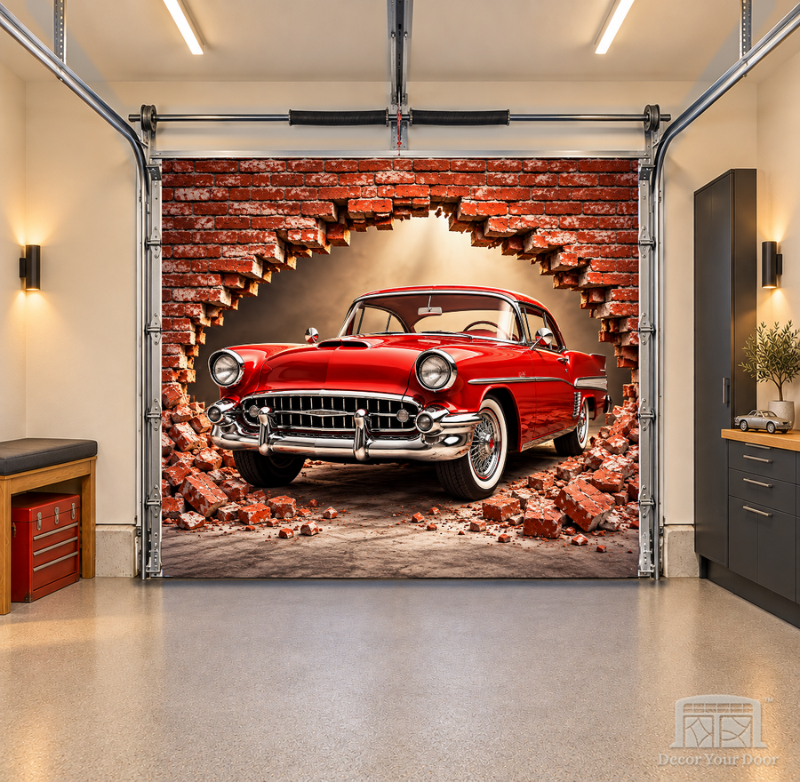 Classic Breakthrough interior garage door cover — OneCar front