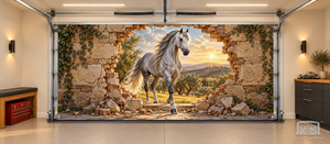 Silver Stallion Escape – Interior Garage Door Cover