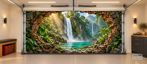 Jungle Cascade Portal – Interior Garage Door Cover