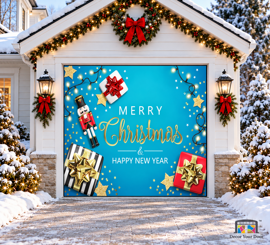 125 - Blue Nutcracker and Gifts — 03 - One Car Front