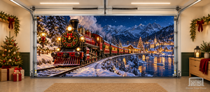Christmas Starlight Express – Christmas Interior Garage Door Cover