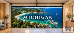 Michigan Great Lakes Aerial | Interior Garage Door Cover