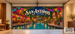 San Antonio River Walk Fiesta | Interior Garage Door Cover