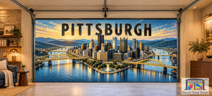 Pittsburgh Three Rivers Steel | Interior Garage Door Cover