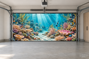 Crystal Reef Awakening | Interior Garage Door Cover