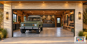 Mountain Adventure Garage Door Cover