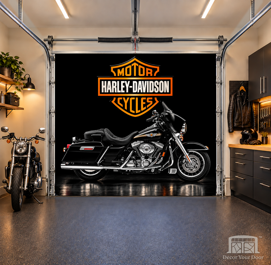 Night Rider interior garage door cover — OneCar-front — Decor Your Door