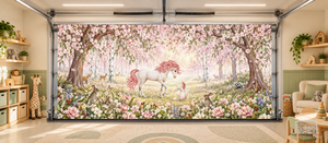 Prado de flores encantadas – Cubierta para puerta de garaje interior