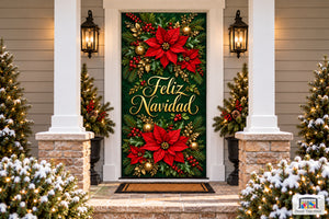 Feliz Navidad Front Door Cover