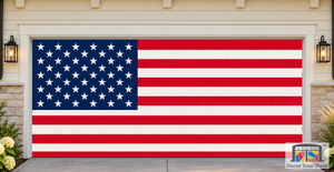 Classic Stars and Stripes Garage Door Cover