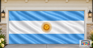 Argentina Flag Garage Door Wrap Cover Decoration Banner Backdrop