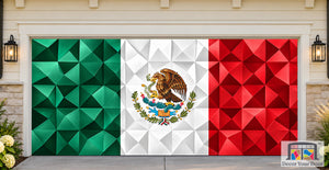 Mexico 3D Wall Flag Garage Door Cover