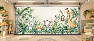 Amigos de la selva tiernos: Cubierta para puerta interior de garaje
