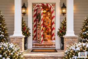 Gingerbread Bakery Surprise Front Door Cover