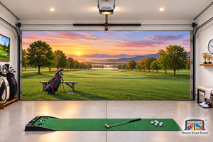 Golf Sunrise Serenity Interior Garage Door Cover – Fairway View