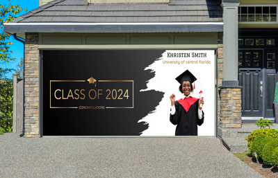 Graduation Class of 2024 Custom Your Own Garage Door Cover