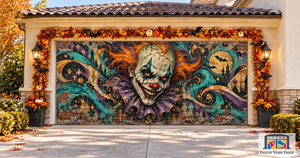 Graffiti Nightmare Halloween Garage Door Cover