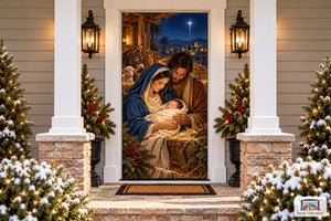 Holy Family in Golden Light Front Door Cover
