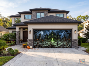 House of the Undead Halloween Garage Door Cover