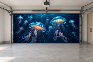 Jellyfish Drift | Interior Garage Door Cover