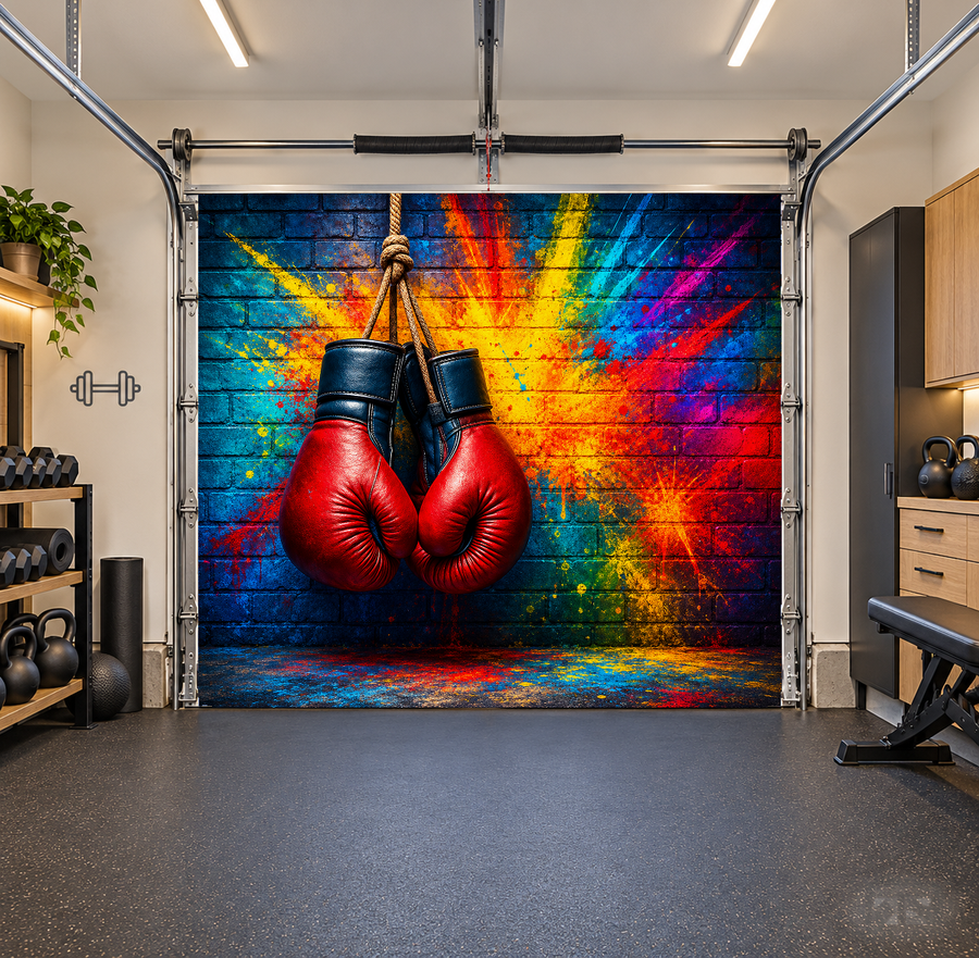 Knockout Spirit Wall interior garage door cover — one car front