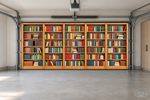Biblioteca del Pequeño Lector – Cubierta para Puerta de Garaje Interior