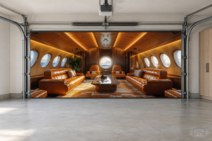 Luxe Jet Lounge – Cubierta para puerta de garaje interior