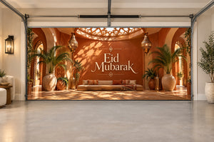 Terracotta Star Atrium Eid al-Adha Interior Garage Door Cover