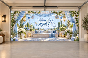 Azure Garden Celebration Eid al-Fitr Interior Garage Door Cover