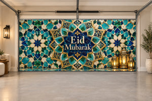 Jewel Mosaic Festival Eid al-Fitr Interior Garage Door Cover
