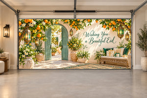 Citrus Eid Courtyard Eid al-Fitr Interior Garage Door Cover