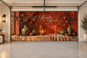 Pomegranate Evening Niche Ramadan Interior Garage Door Cover