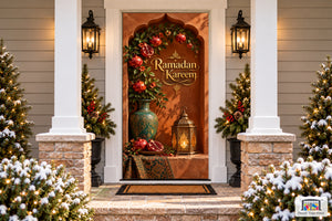 Pomegranate Copper Welcome Ramadan Front Door Cover