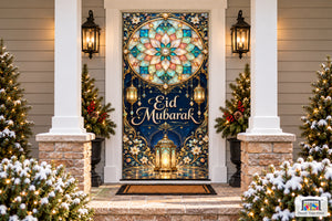 Opal Rosette Welcome Eid al-Fitr Front Door Cover