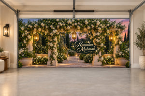Jasmine Lantern Garden Ramadan Interior Garage Door Cover