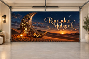 Bronze Crescent Dunes Ramadan Interior Garage Door Cover