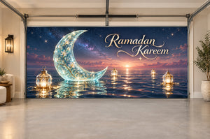 Starglass Tidal Moon Ramadan Interior Garage Door Cover