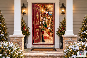 Nutcracker Palace Welcome Front Door Cover