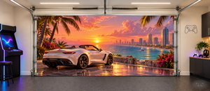 Oceanfront Afterglow — Interior Garage Door Cover