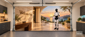 Optimus Welcome Home — Interior Garage Door Cover