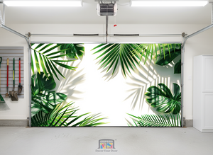 Palm Light Escape – Interior Garage Door Cover