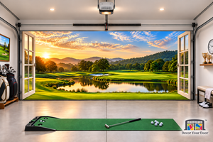 Private Golf View Interior Garage Door Cover – Sunrise Golf Course