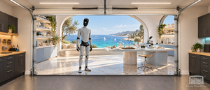 Figure 03 Coastal Discovery Studio — Interior Garage Door Cover