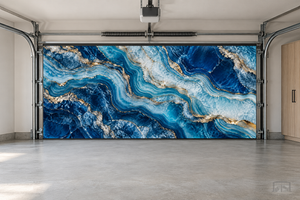 Royal Sapphire Flow | Interior Garage Door Cover